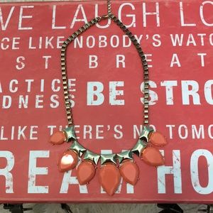 Orange and gold necklace